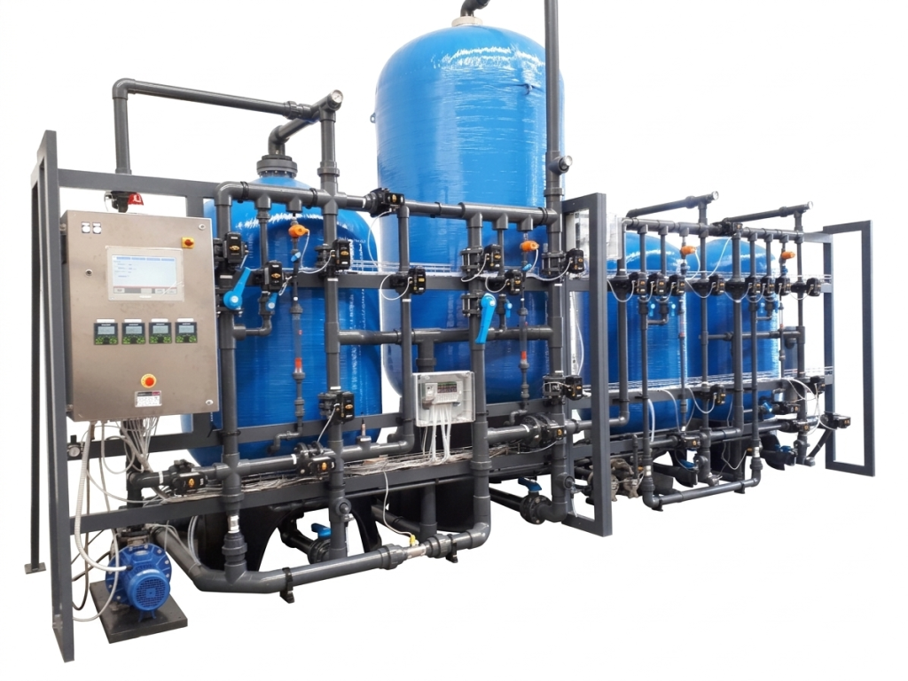 Impianto industriale per recupero enocianine dal mosto vinicolo