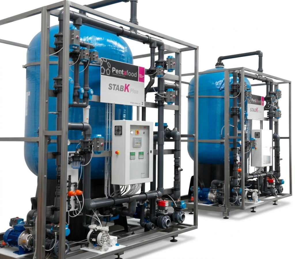 Impianto industriale per stabilizzazione tartarica nel vino
